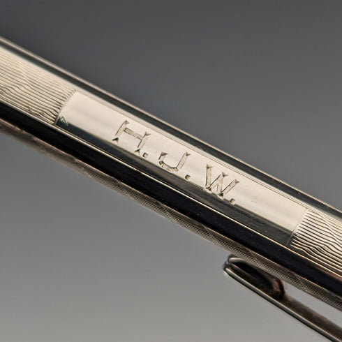 1952 British Yard O' Red Sterling Silver Push Pencil with Box and Papers